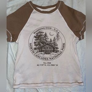 Two colored crop shirt